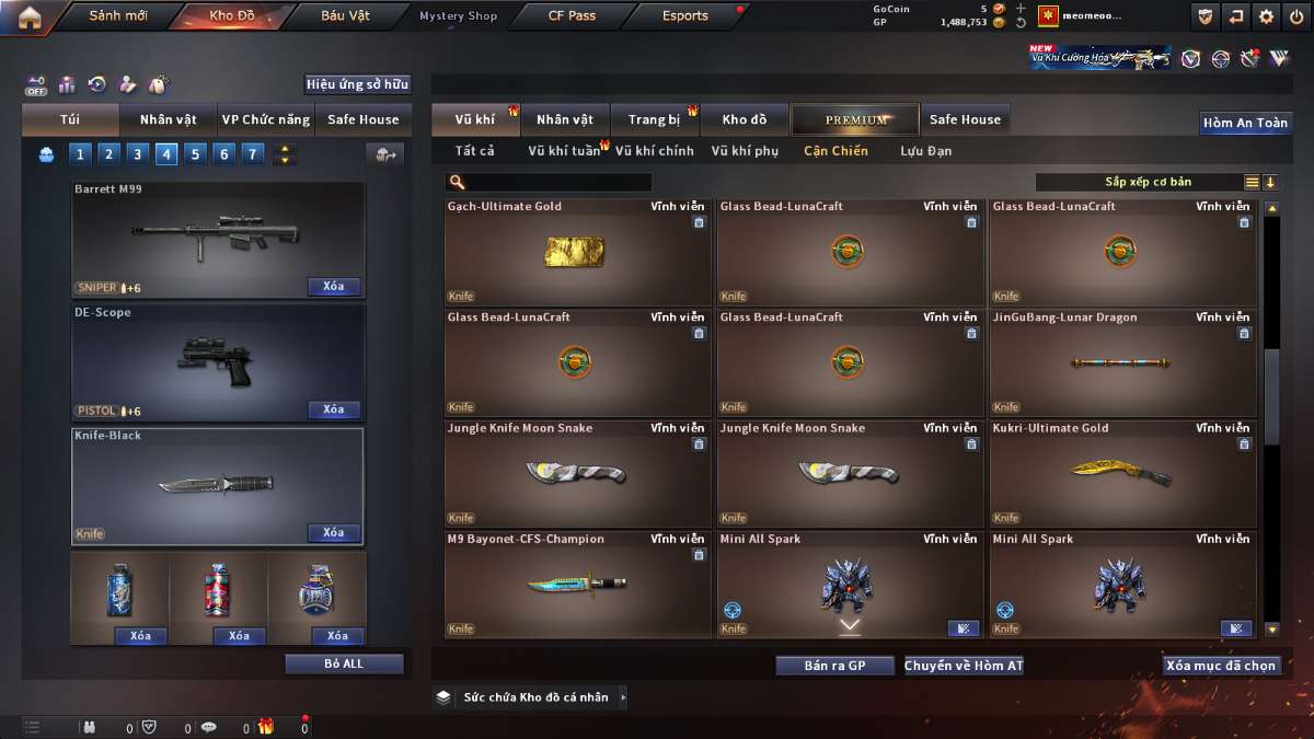shop acc cf uy tin gia re